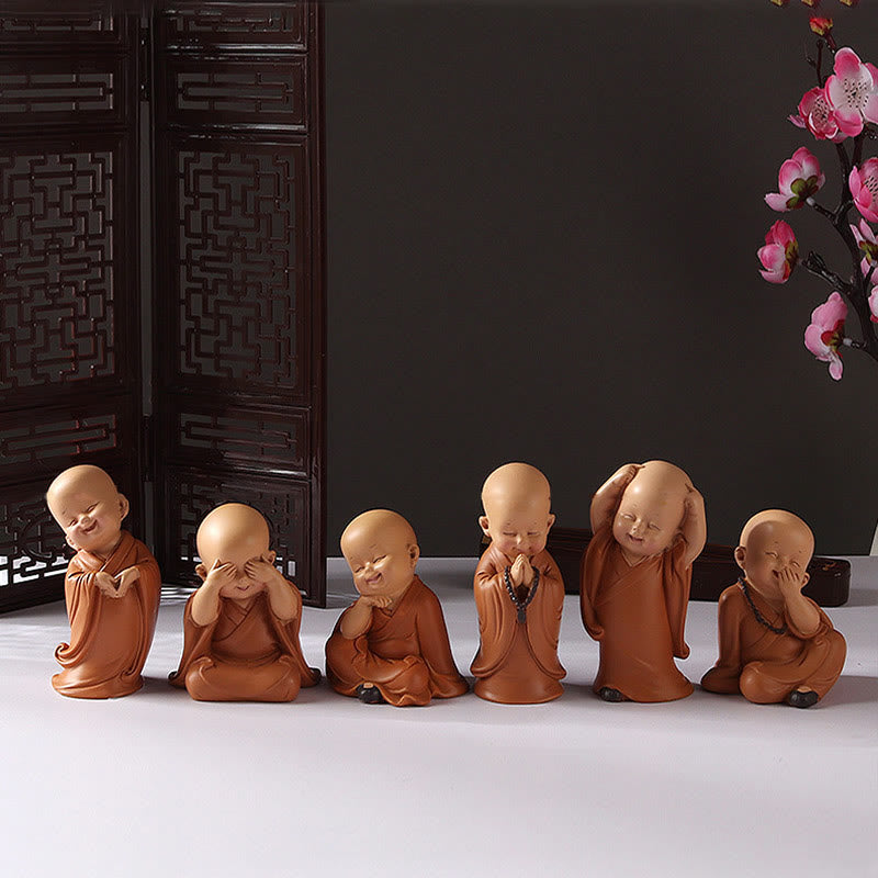 Mini statue de Bouddha en résine pour la méditation et la prière
