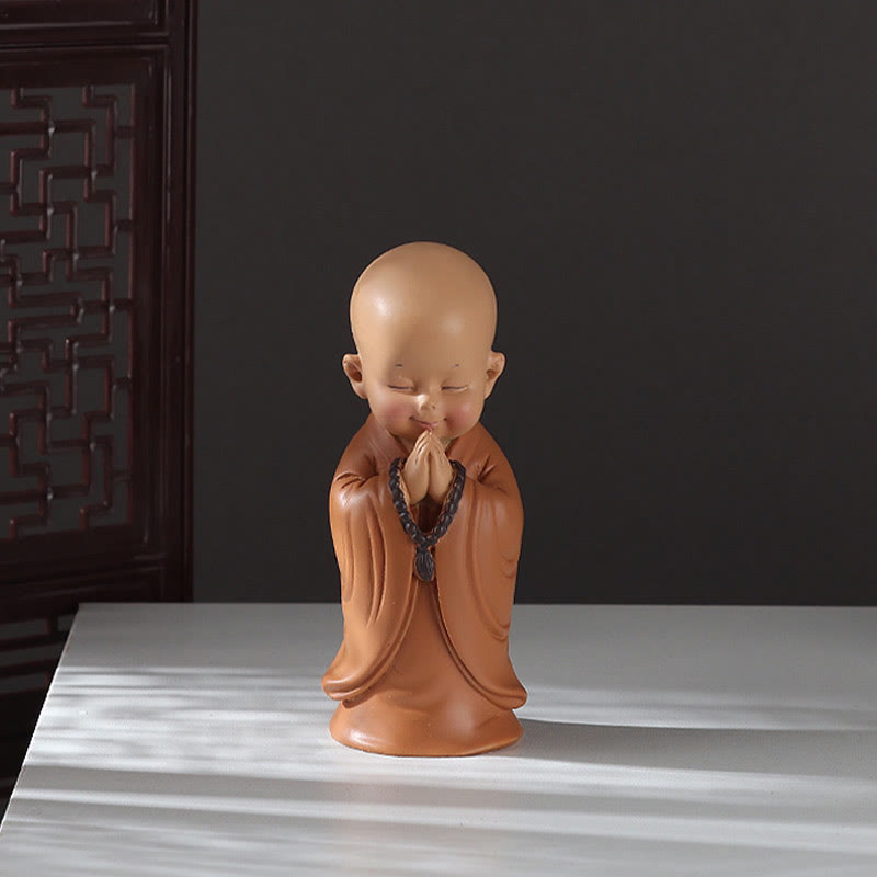 Mini statue de Bouddha en résine pour la méditation et la prière
