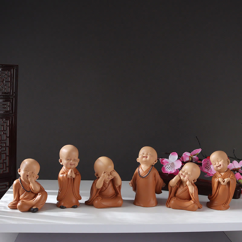 Mini statue de Bouddha en résine pour la méditation et la prière