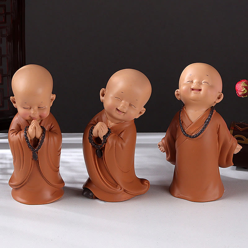 Mini statue de Bouddha en résine pour la méditation et la prière