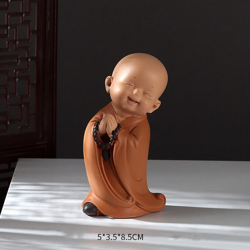 Mini statue de Bouddha en résine pour la méditation et la prière