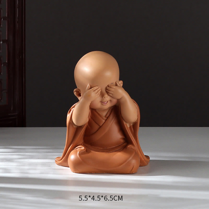 Mini statue de Bouddha en résine pour la méditation et la prière