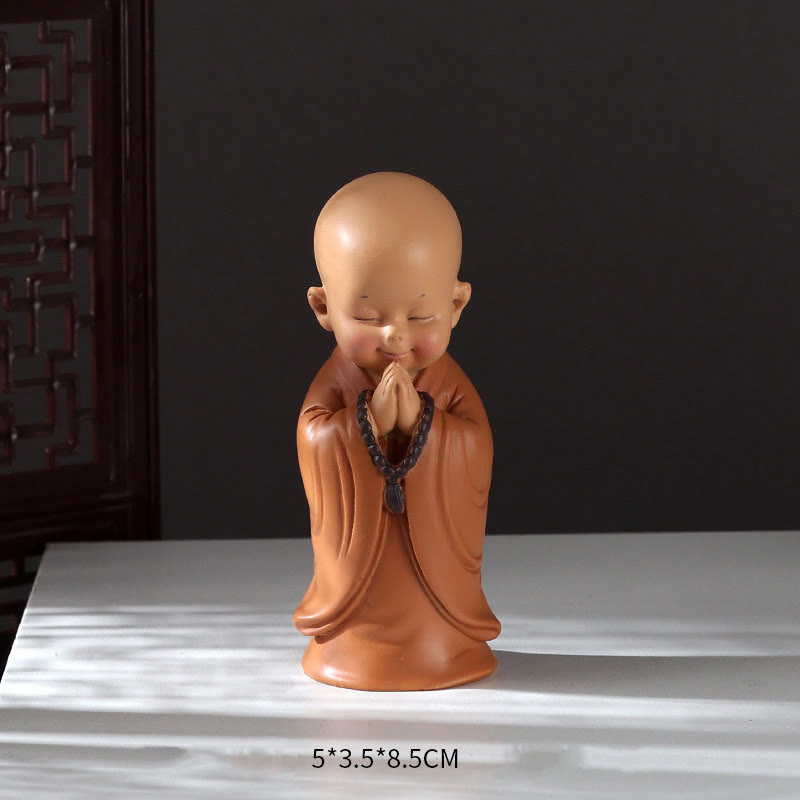 Mini statue de Bouddha en résine pour la méditation et la prière