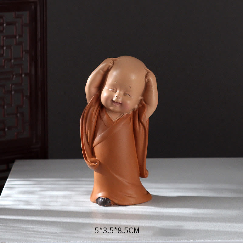 Mini statue de Bouddha en résine pour la méditation et la prière