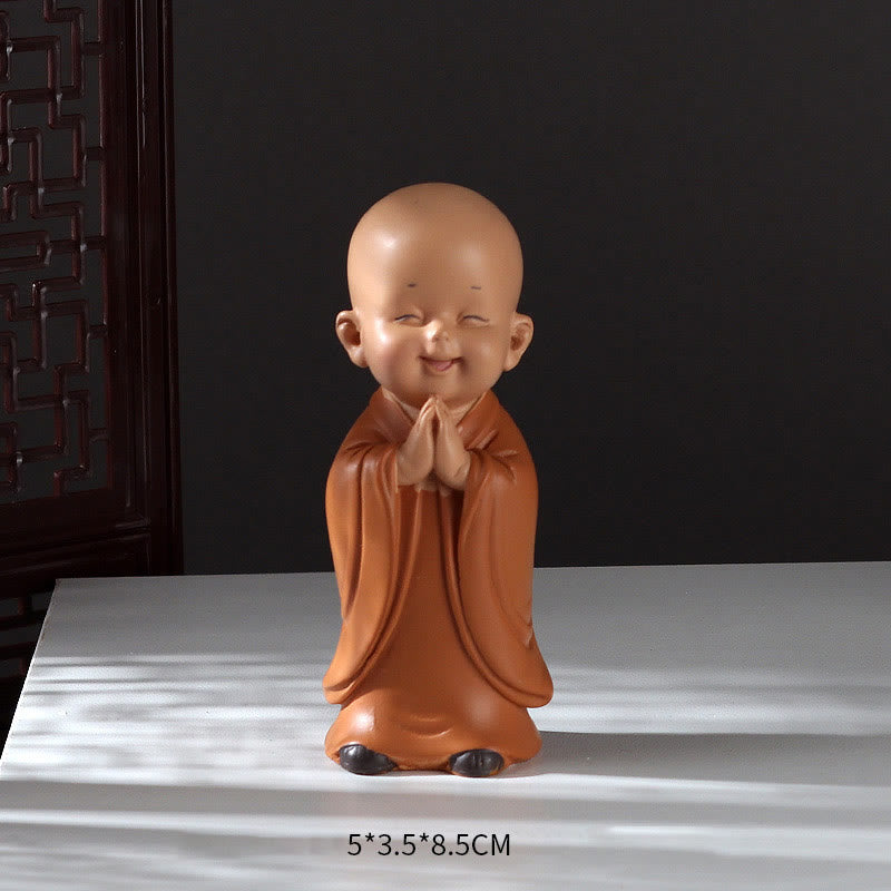 Mini statue de Bouddha en résine pour la méditation et la prière
