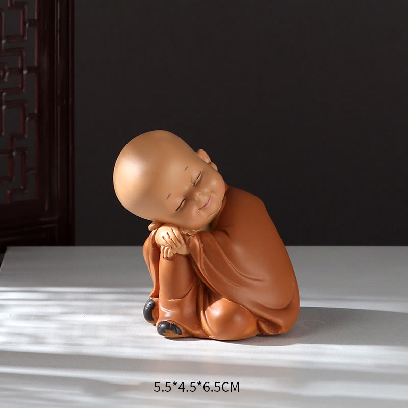 Mini statue de Bouddha en résine pour la méditation et la prière