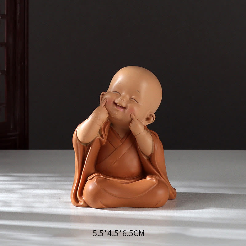 Mini statue de Bouddha en résine pour la méditation et la prière