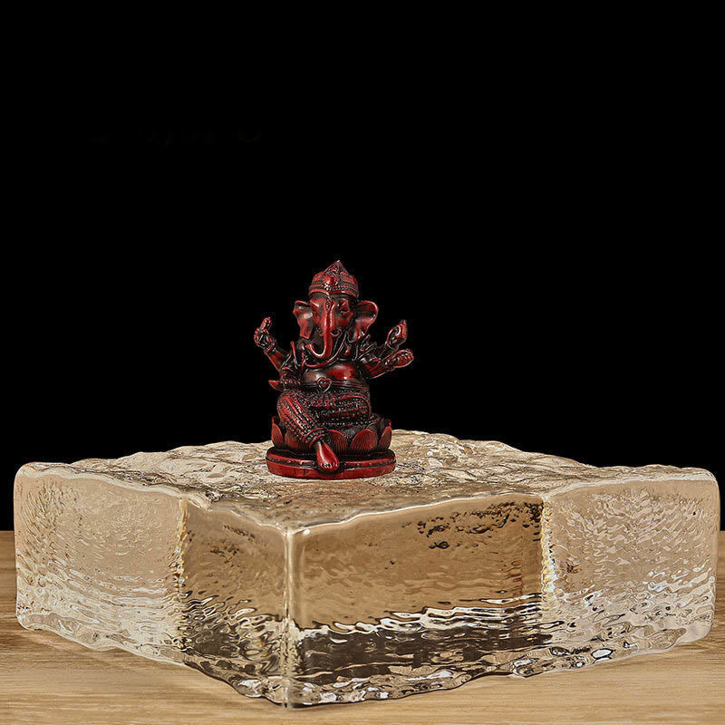 Mini statue dorée de Ganesh 4,5 x 4 x 6 cm pour la méditation