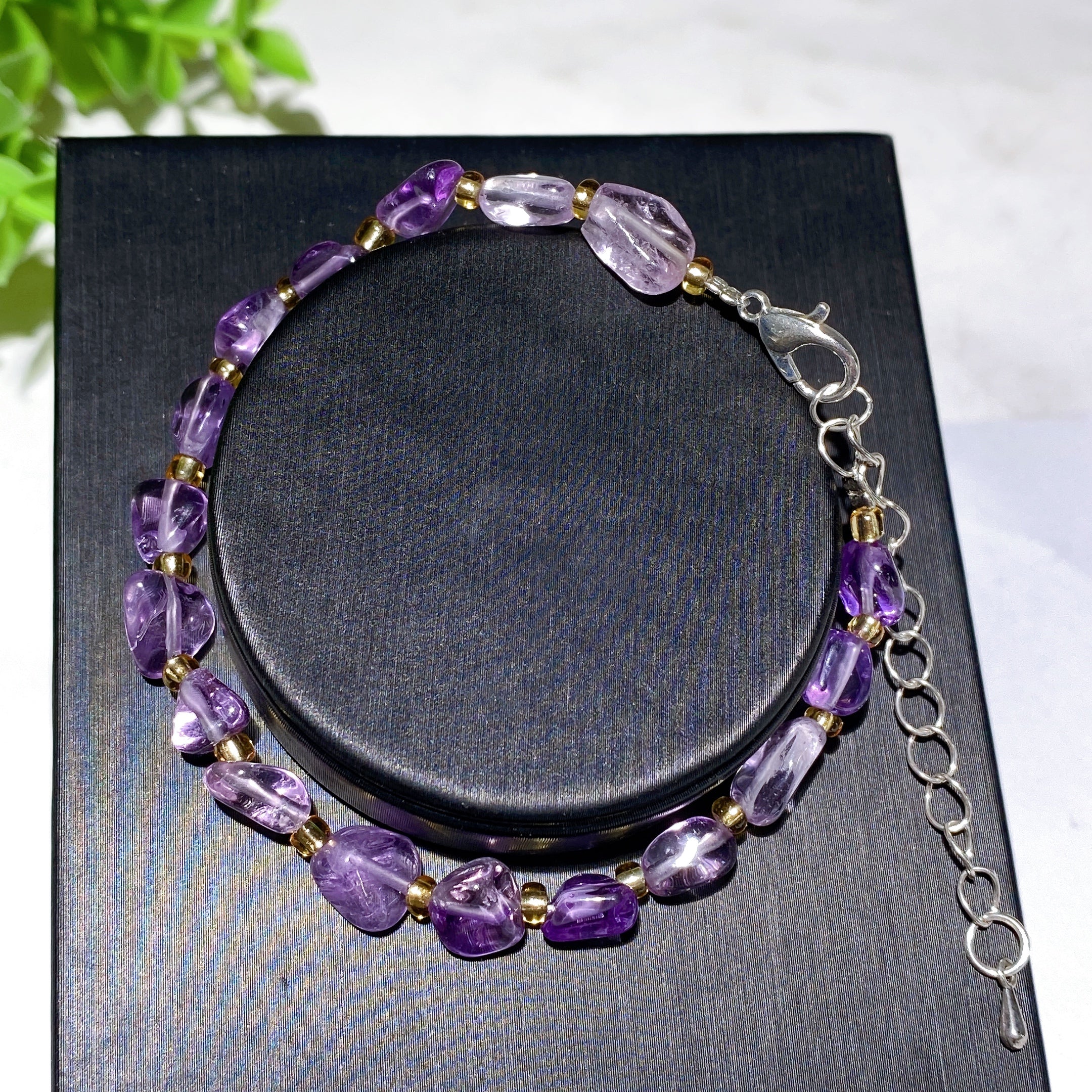 Mixed Crystal Chips Spiritual Healing Bracelet 6.3in