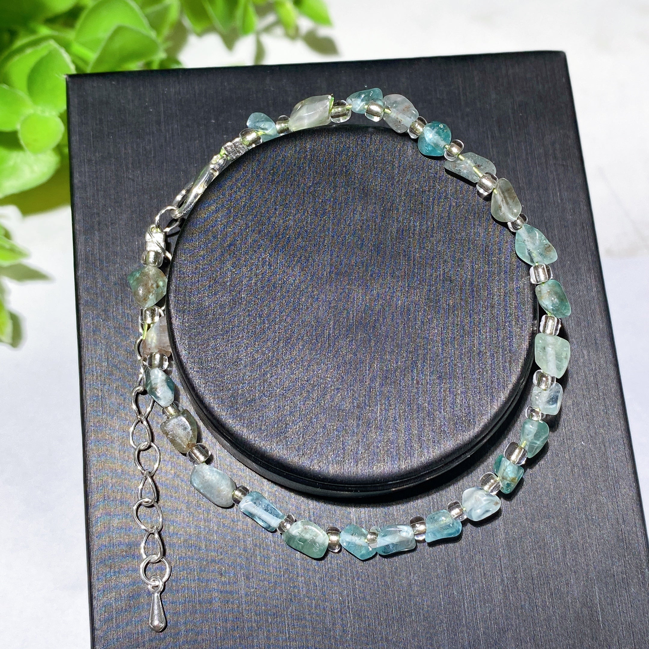 Mixed Crystal Chips Spiritual Healing Bracelet 6.3in