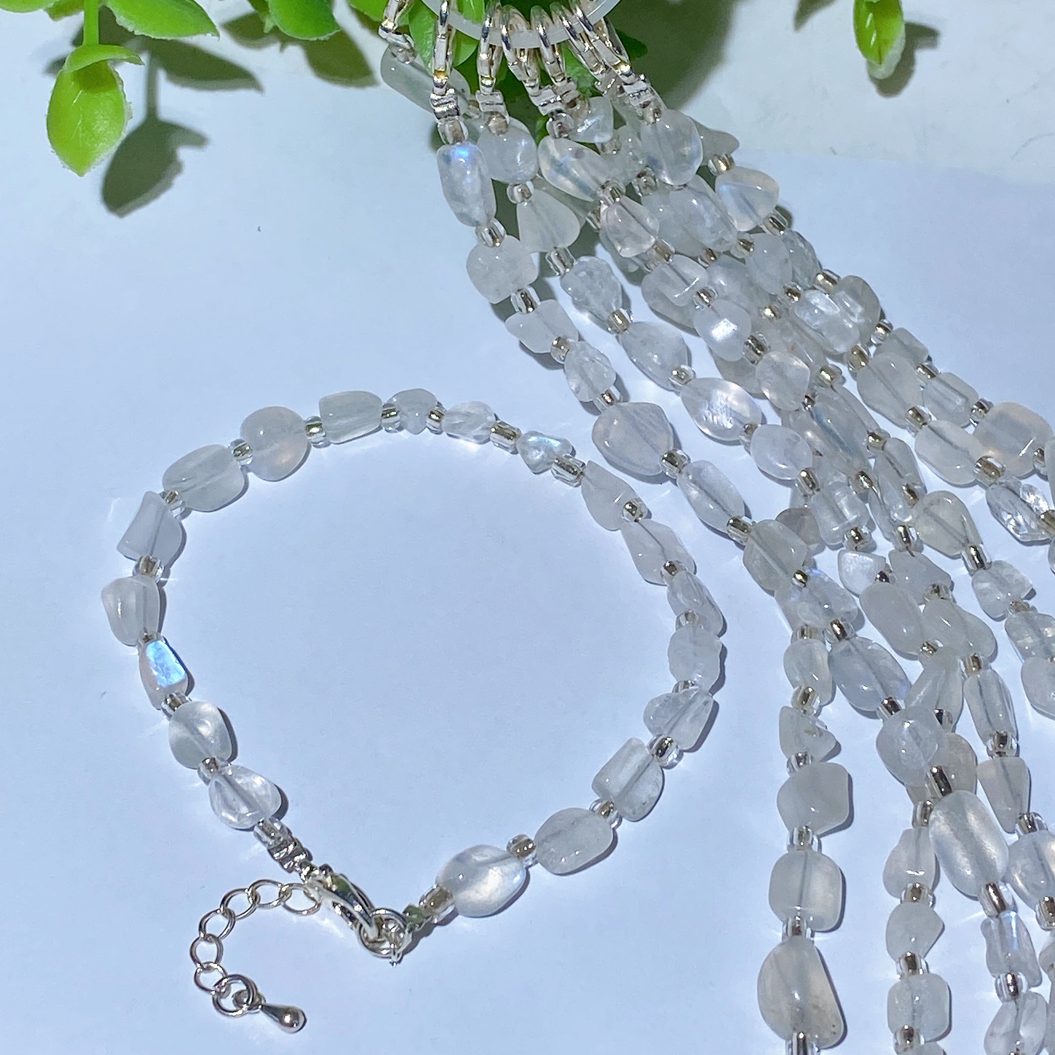Mixed Crystal Chips Spiritual Healing Bracelet 6.3in