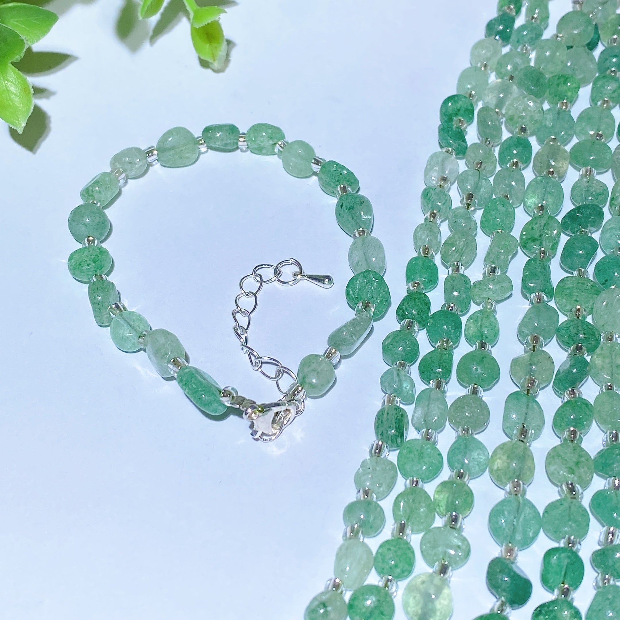 Mixed Crystal Chips Spiritual Healing Bracelet 6.3in