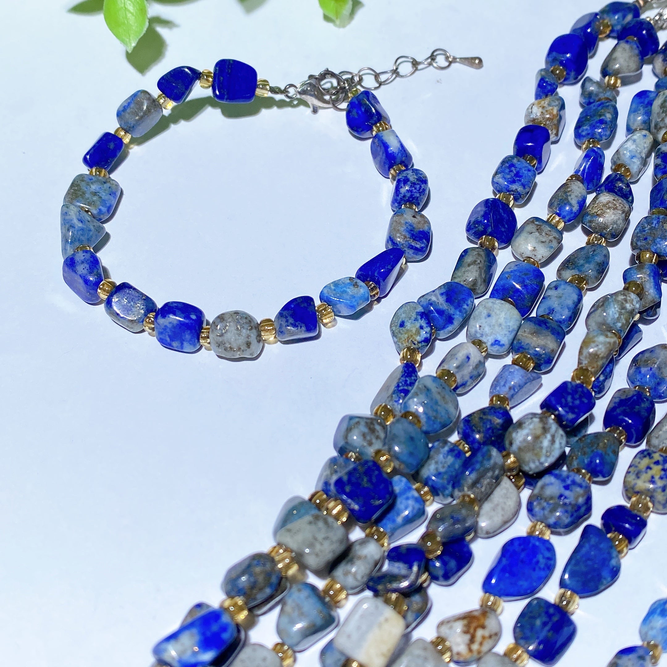 Mixed Crystal Chips Spiritual Healing Bracelet 6.3in