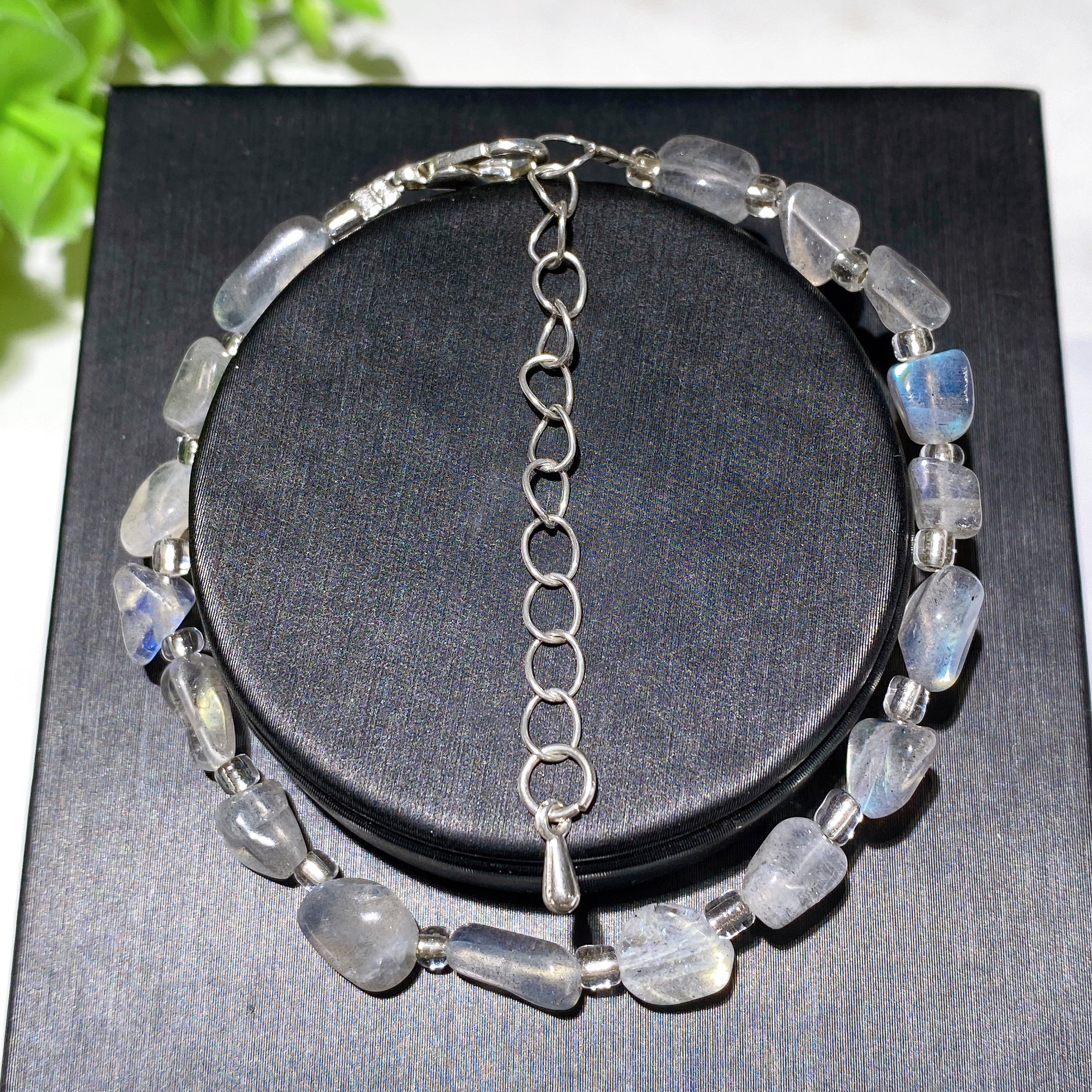 Mixed Crystal Chips Spiritual Healing Bracelet 6.3in
