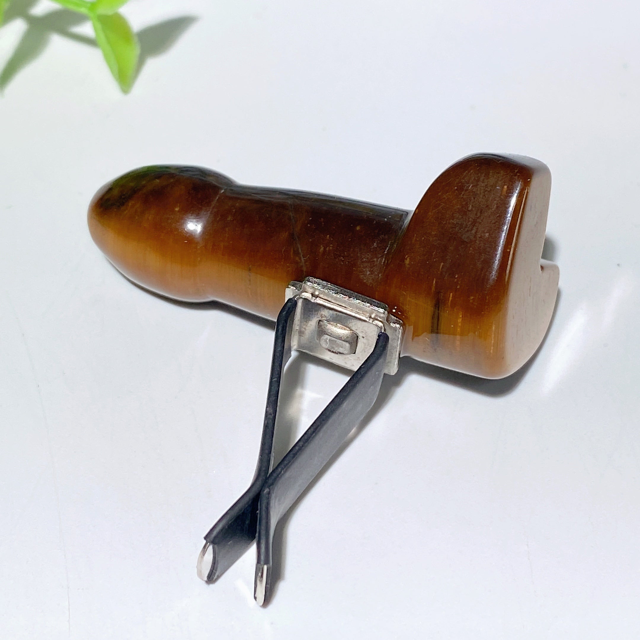 Pince à grille d'aération en cristal mixte Ding Ding, pierre de guérison de 2 pouces