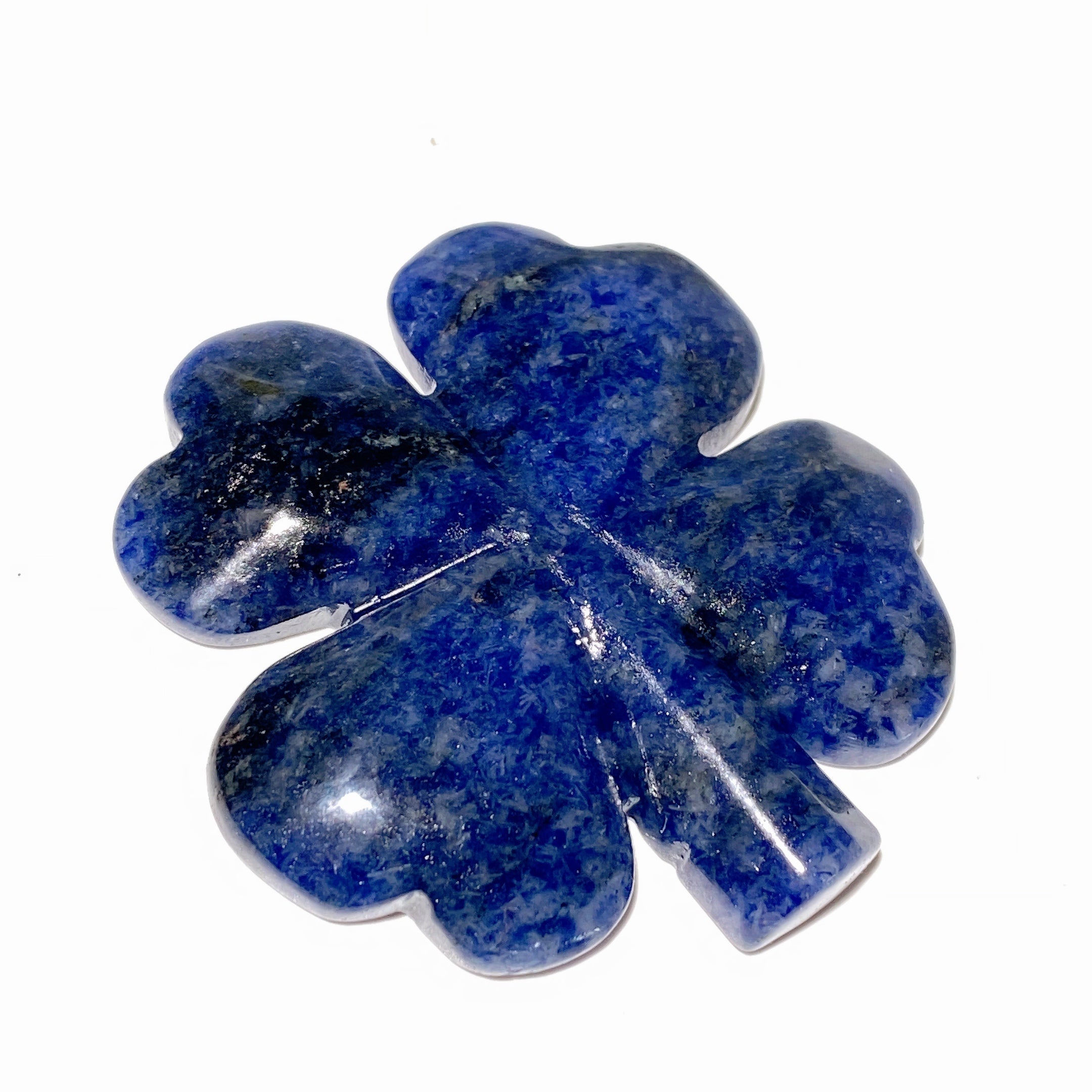 Figurine de trèfle à quatre feuilles en cristal mixte de 4,6 à 5,6 cm pour la guérison