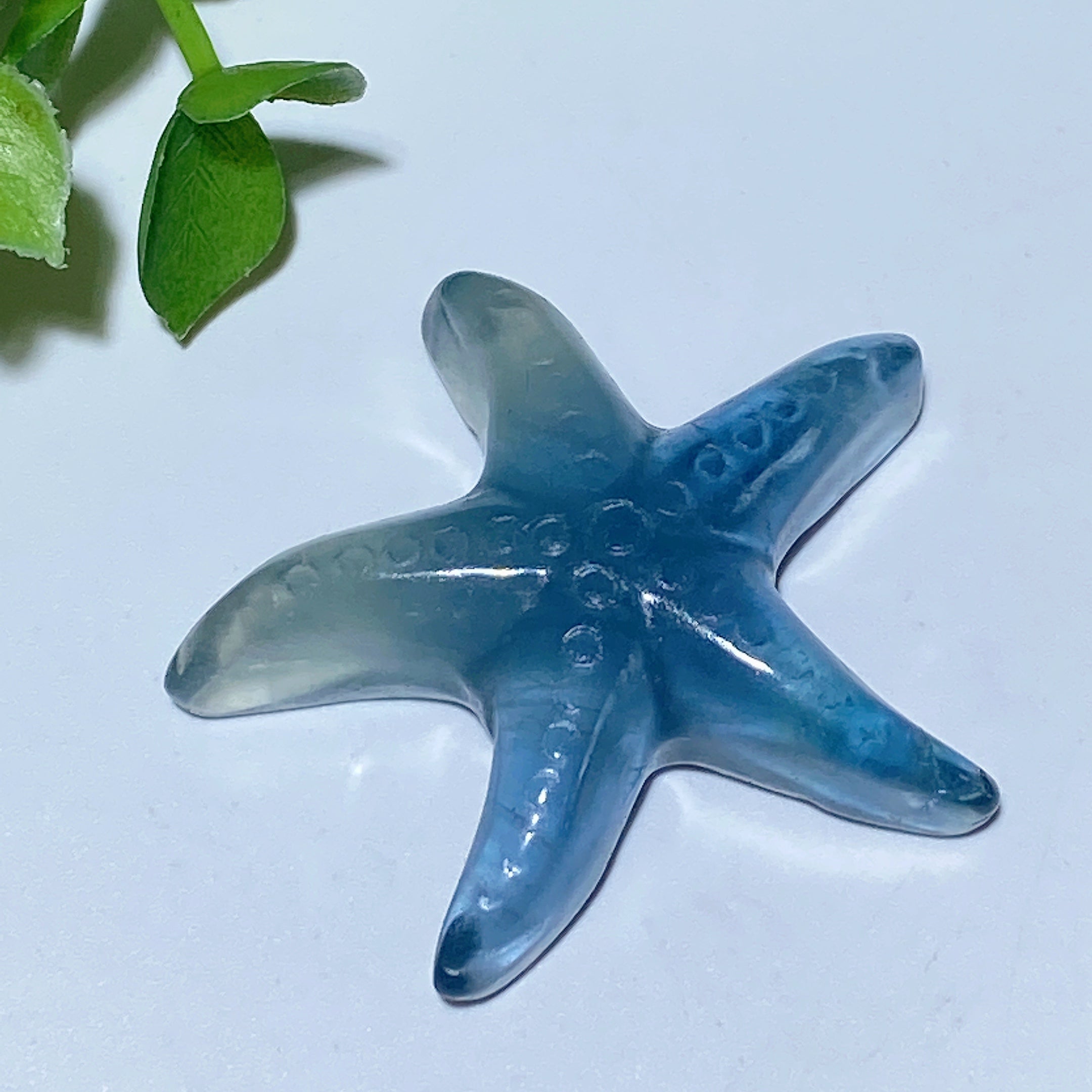 Étoiles de mer en cristal mixte sculptées de 1,4 à 1,7 pouces, animaux en cristal de guérison