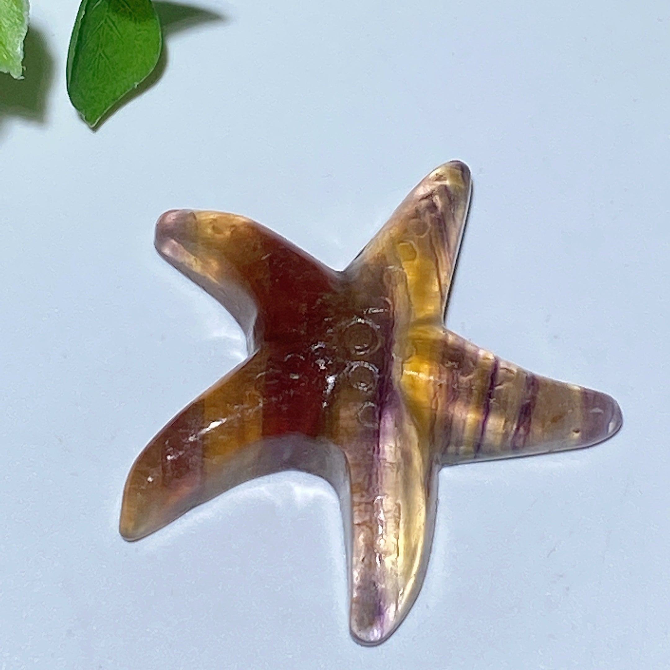 Étoiles de mer en cristal mixte sculptées de 1,4 à 1,7 pouces, animaux en cristal de guérison