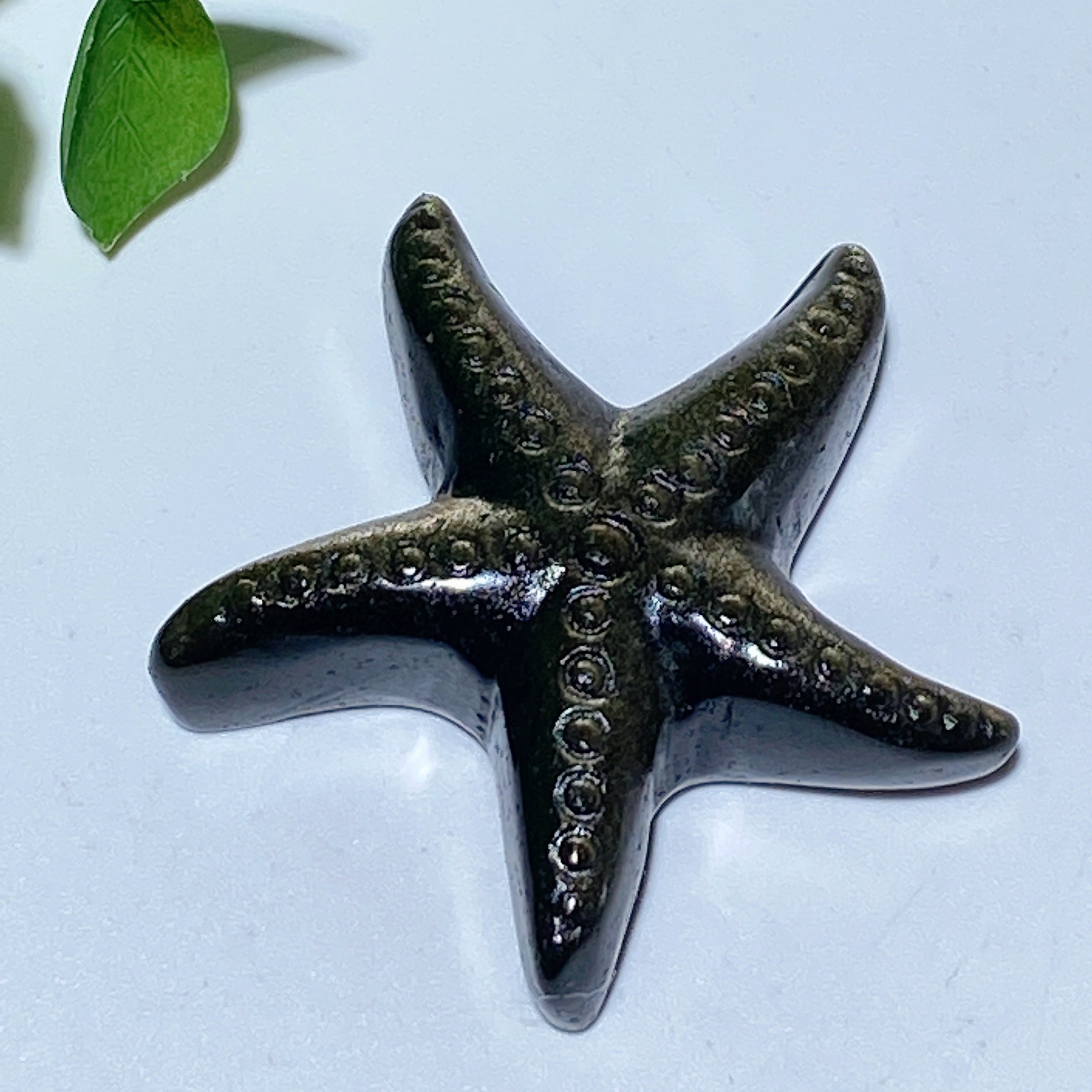 Étoiles de mer en cristal mixte sculptées de 1,4 à 1,7 pouces, animaux en cristal de guérison
