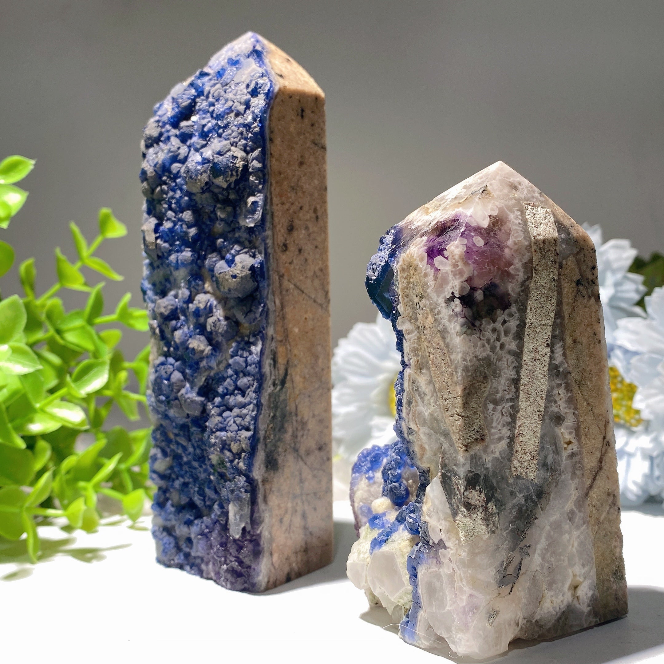 Mongolia Fluorite Tower Crystal 3.5-8 inch Healing Display
