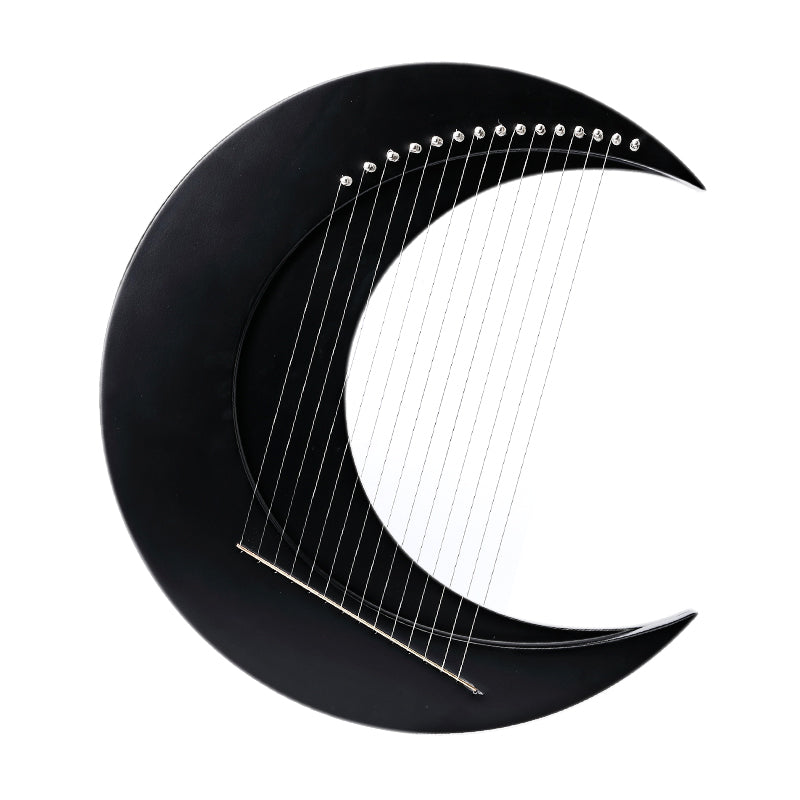 Moon Lyre Harp Instrument for Beginners - 8/11/15 Strings