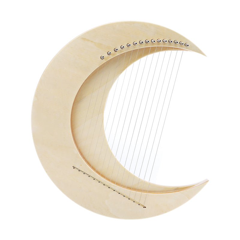 Moon Lyre Harp Instrument for Beginners - 8/11/15 Strings