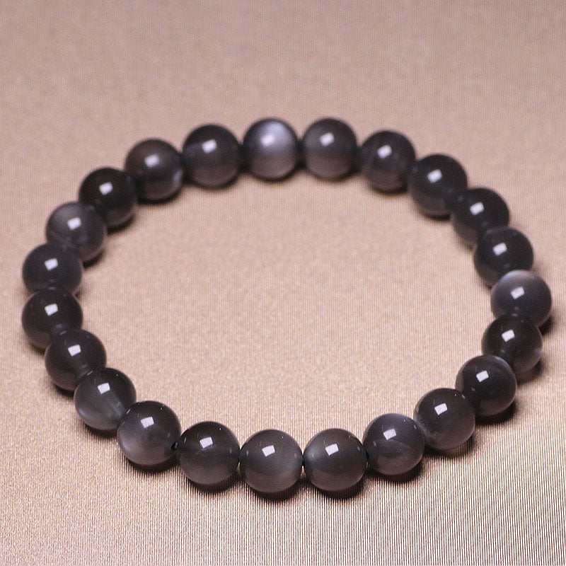 Bracelet en pierre de lune 8 mm pour l'amour et l'énergie positive