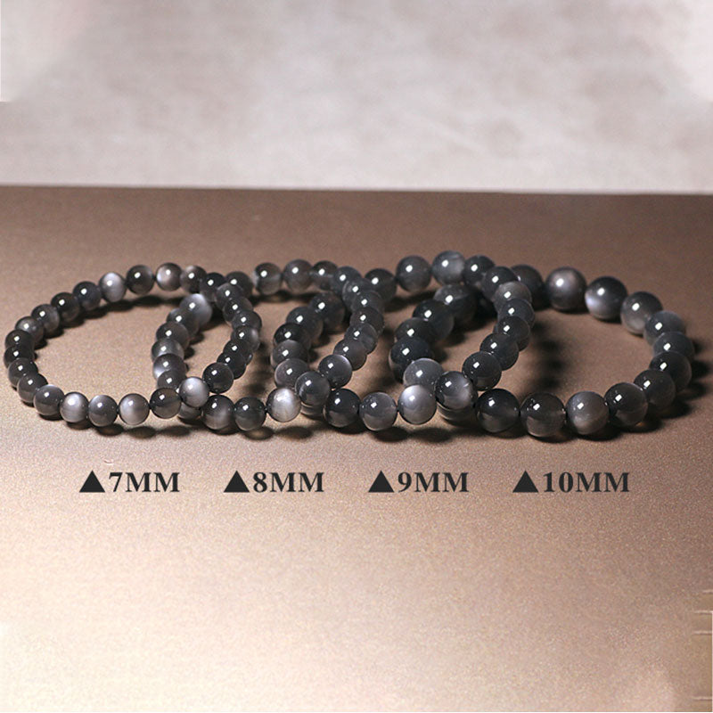 Bracelet en pierre de lune 8 mm pour l'amour et l'énergie positive