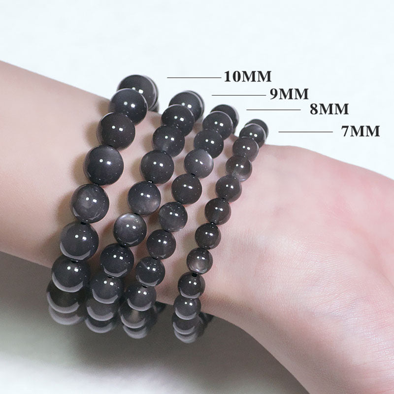 Bracelet en pierre de lune 8 mm pour l'amour et l'énergie positive