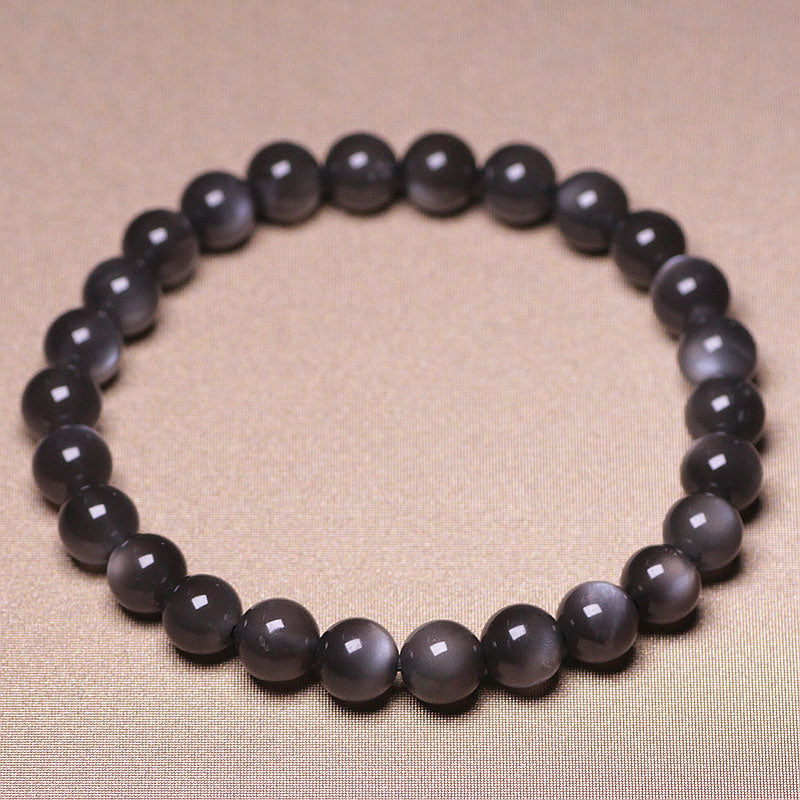 Bracelet en pierre de lune 8 mm pour l'amour et l'énergie positive