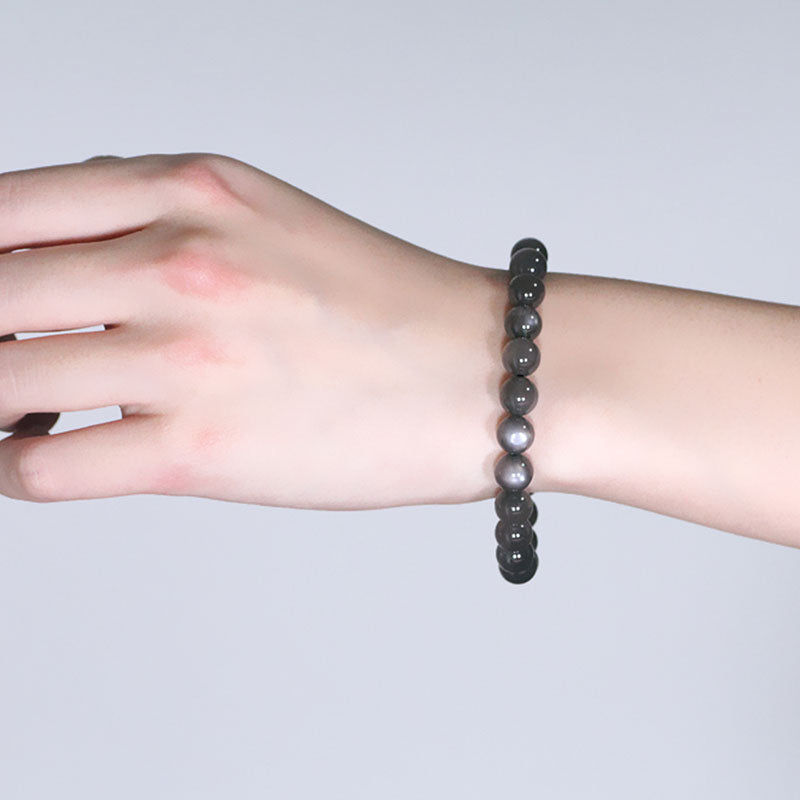 Bracelet en pierre de lune 8 mm pour l'amour et l'énergie positive