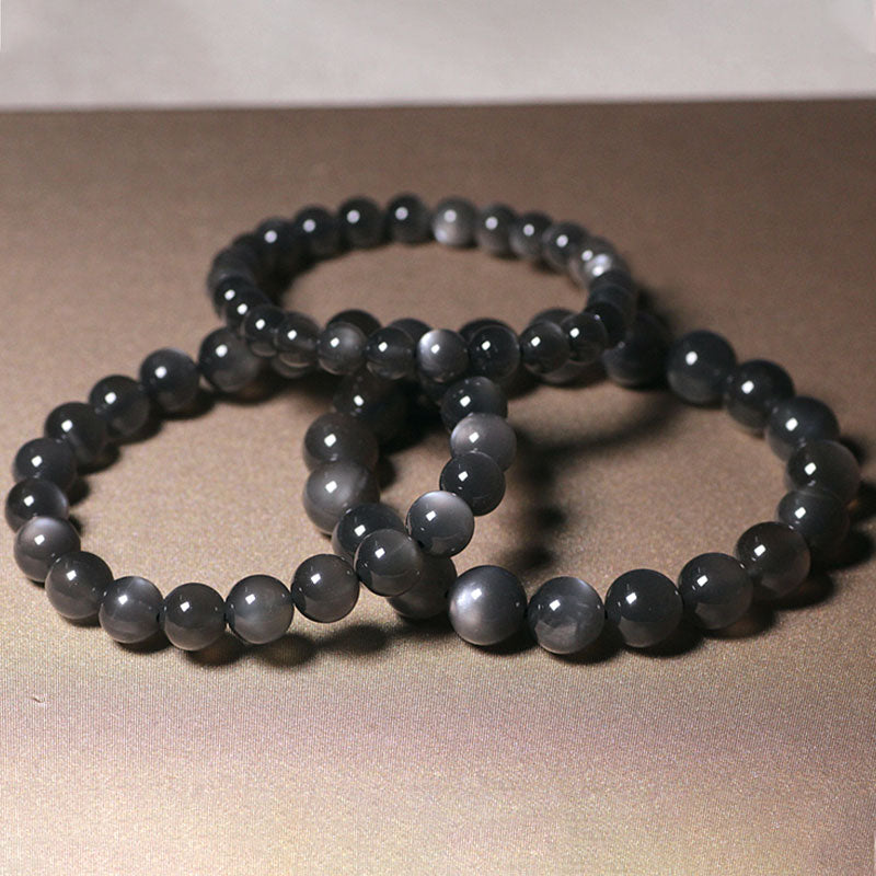 Bracelet en pierre de lune 8 mm pour l'amour et l'énergie positive