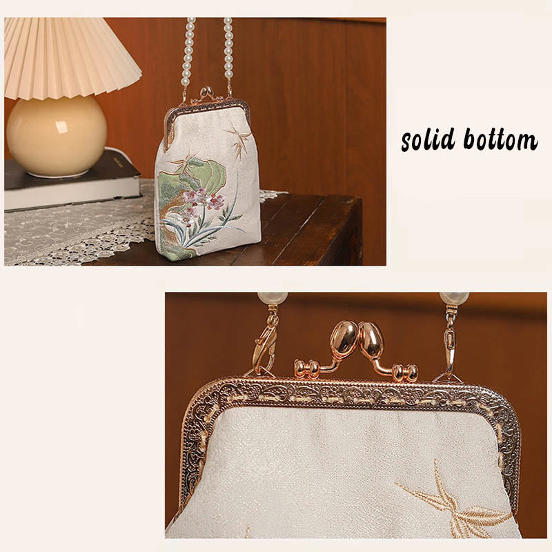 Sac bandoulière Mountain Stone Orchid Pearl Chain