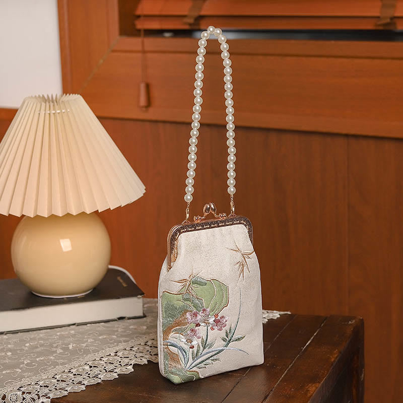 Sac bandoulière Mountain Stone Orchid Pearl Chain