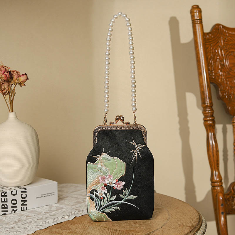 Sac bandoulière Mountain Stone Orchid Pearl Chain