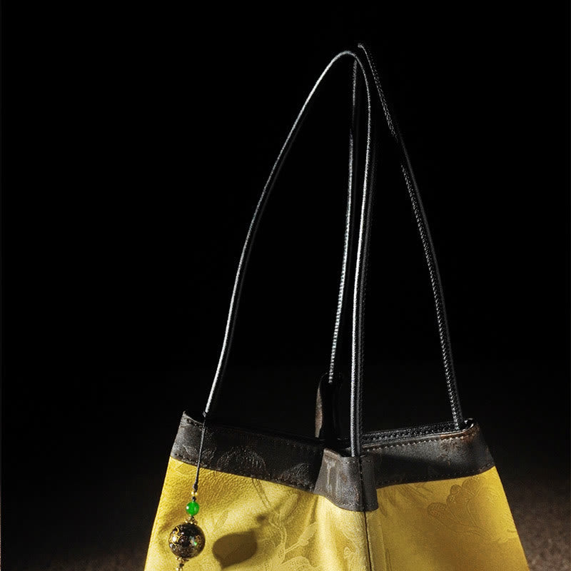 Sac à bandoulière spirituel brodé en soie Mulberry &amp; Xiangyunsha