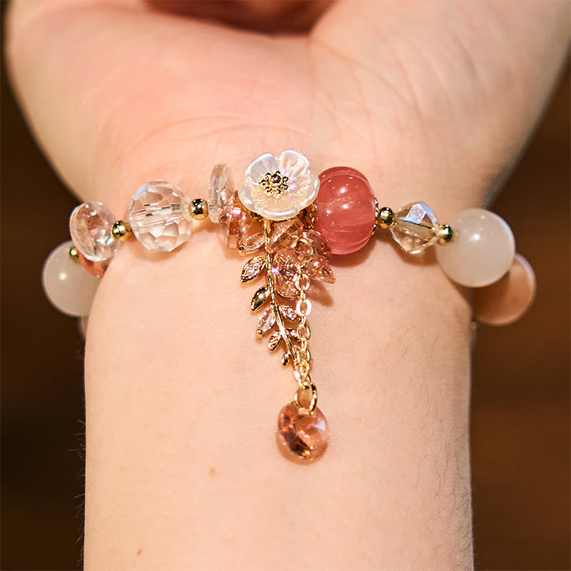 Bracelet de guérison multi-pierres précieuses améthyste et aventurine