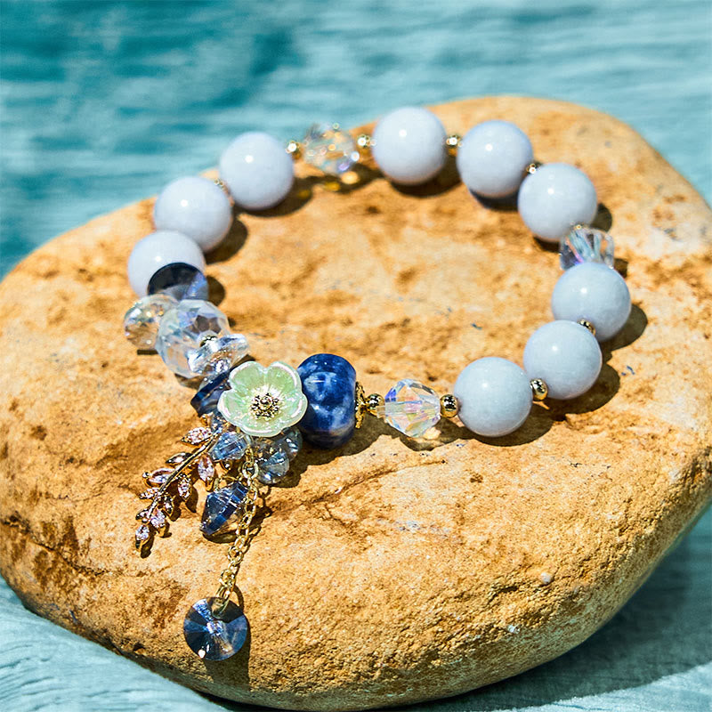 Bracelet de guérison multi-pierres précieuses améthyste et aventurine