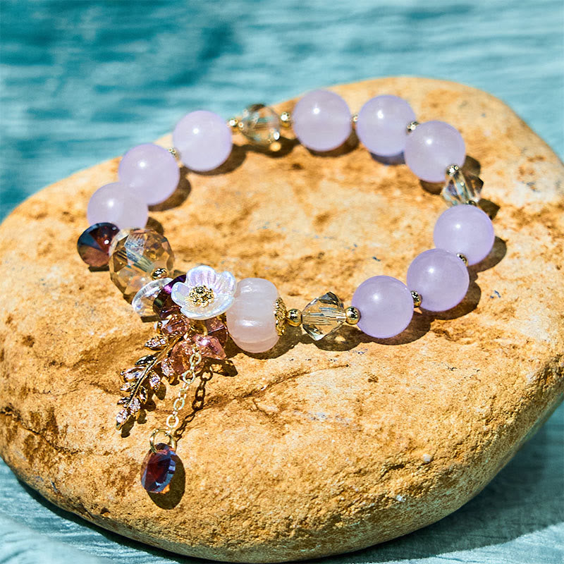 Bracelet de guérison multi-pierres précieuses améthyste et aventurine