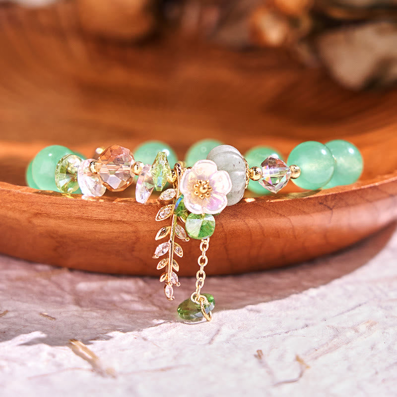 Bracelet de guérison multi-pierres précieuses améthyste et aventurine
