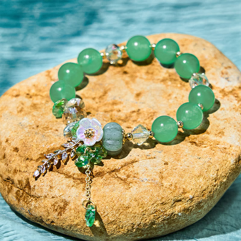 Bracelet de guérison multi-pierres précieuses améthyste et aventurine