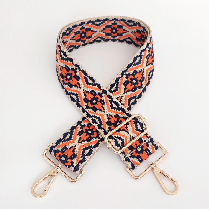 Bandoulière de sac réglable brodée multicolore pour accessoires spirituels