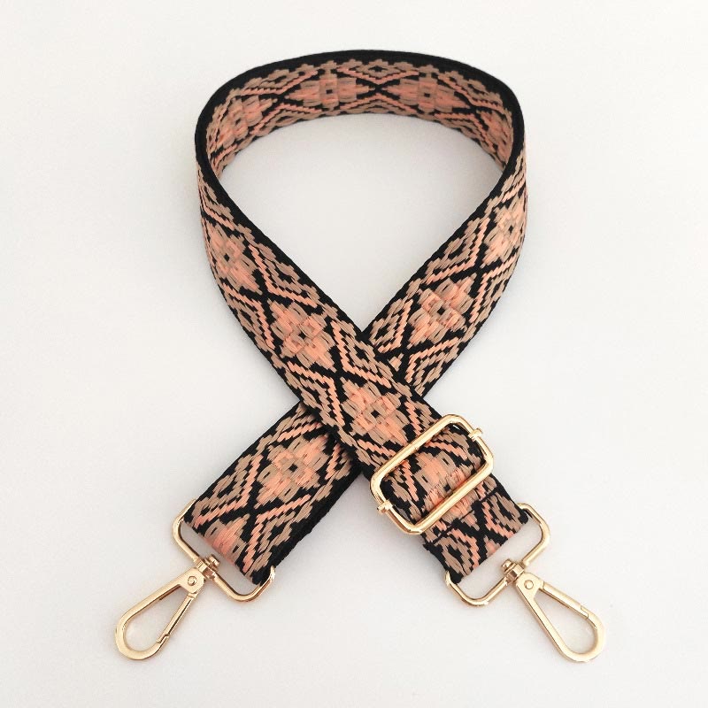 Bandoulière de sac réglable brodée multicolore pour accessoires spirituels