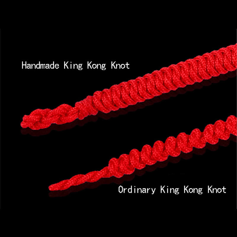 Bracelet en fil rouge multicolore avec nœud King Kong pour la protection