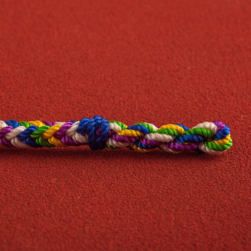 Bracelet porte-bonheur en fil rouge multicolore | Protection | Sons de guérison