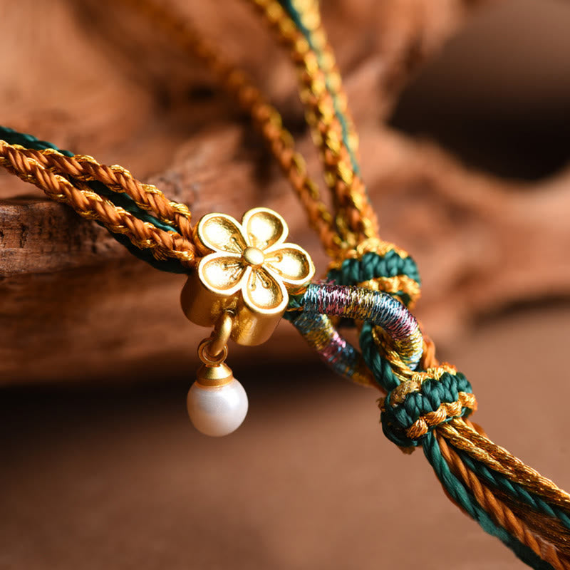 Bracelet de protection spirituelle multicouche en perles de verre Liuli