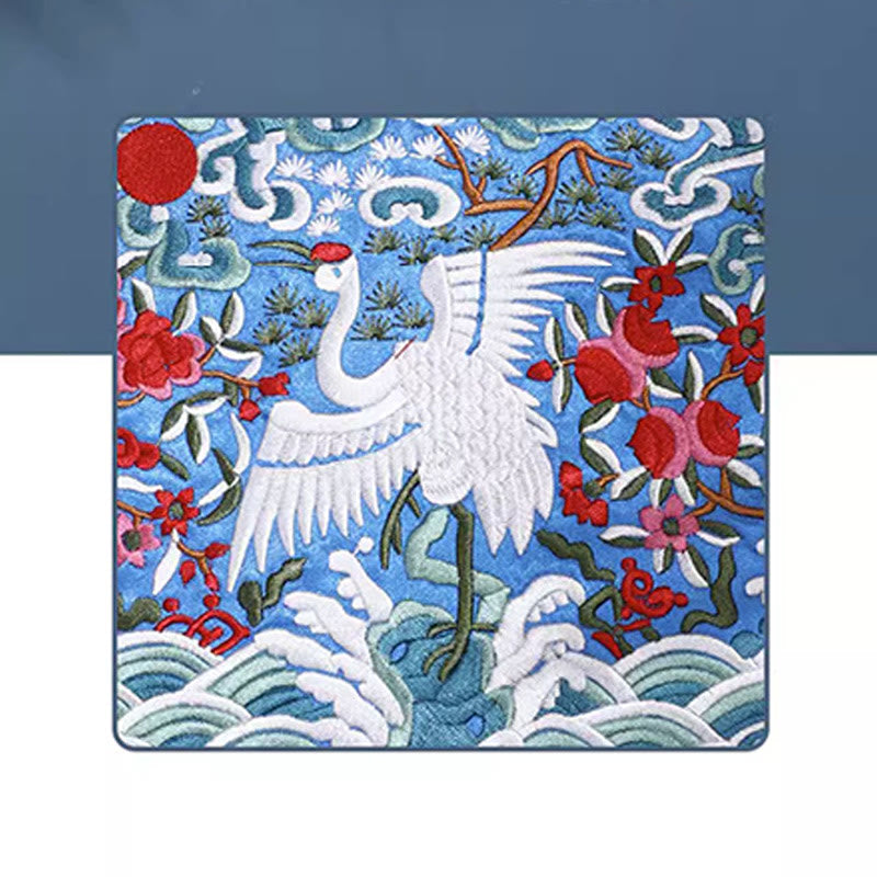 Sac à main brodé Bête mythique | Dragon Phénix Qilin 23 cm