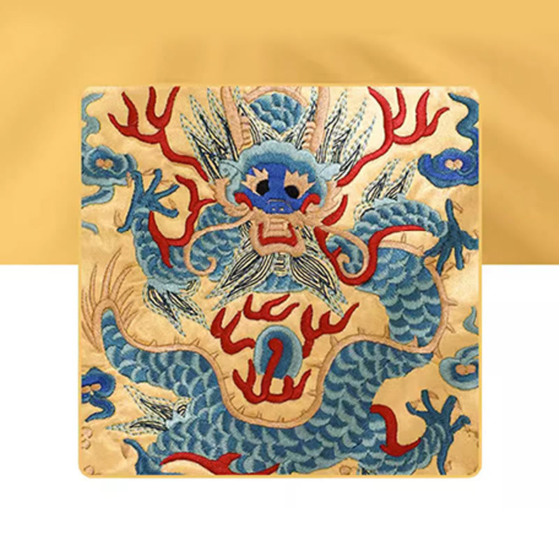 Sac à main brodé Bête mythique | Dragon Phénix Qilin 23 cm