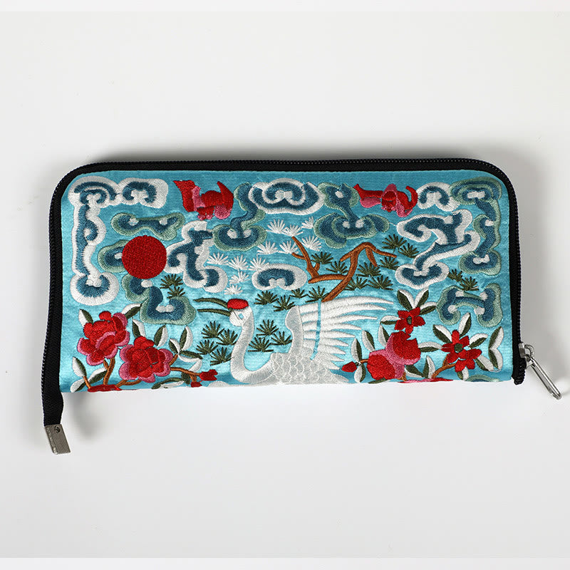 Sac à main brodé Bête mythique | Dragon Phénix Qilin 23 cm
