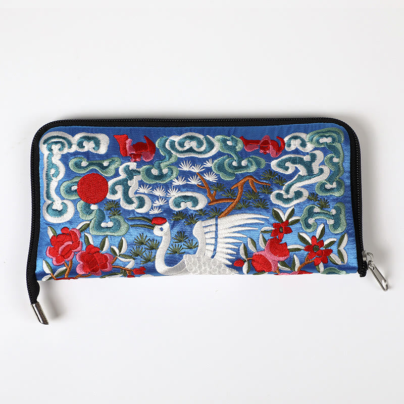 Sac à main brodé Bête mythique | Dragon Phénix Qilin 23 cm